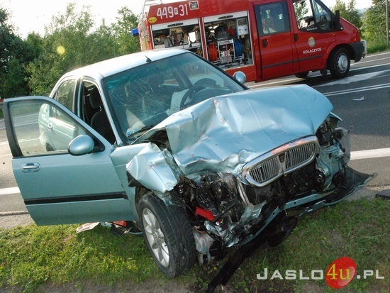 Zderzenie  się pojazdów na drodze krajowej 73