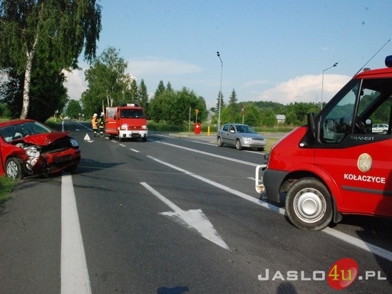 Zderzenie  się pojazdów na drodze krajowej 73