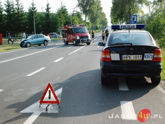 Zderzenie  się pojazdów na drodze krajowej 73