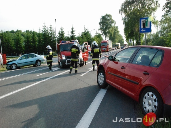 Zderzenie  się pojazdów na drodze krajowej 73