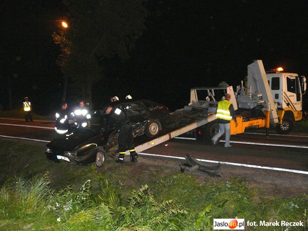 Zderzenie policyjnej laguny z polonezem - 31.08.2008
