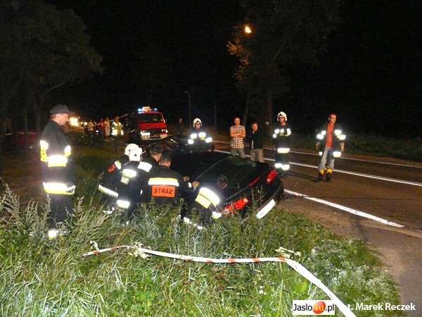 Zderzenie policyjnej laguny z polonezem - 31.08.2008