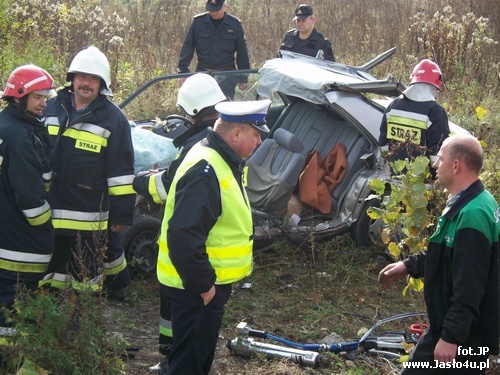 Zderzenie trzech samochodów na Bieszczadzkiej