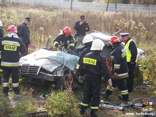 Zderzenie trzech samochodów na Bieszczadzkiej