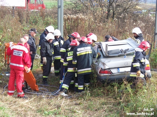 Zderzenie trzech samochodów na Bieszczadzkiej