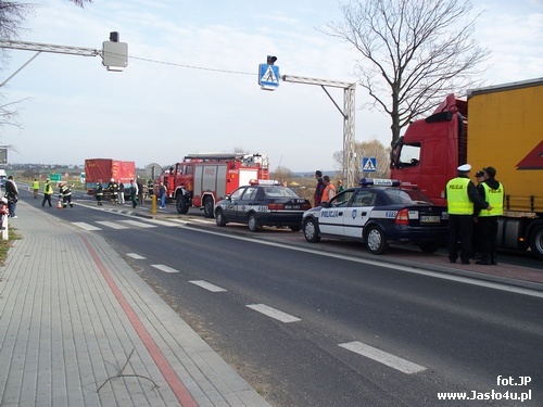 Zderzenie trzech samochodów na Bieszczadzkiej