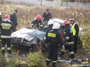 Zderzenie trzech samochodów na Bieszczadzkiej