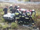 Zderzenie trzech samochodów na Bieszczadzkiej