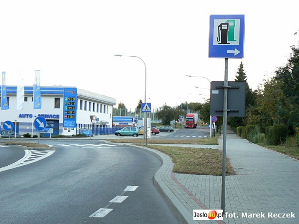 Znaki drogowe w Jaśle