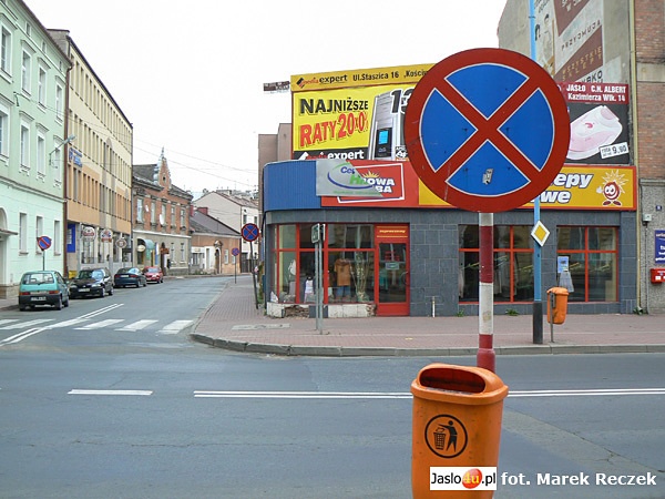 Znaki drogowe w Jaśle