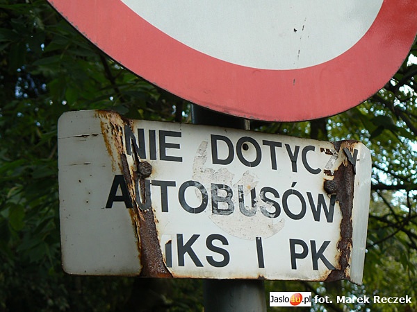 Znaki drogowe w Jaśle