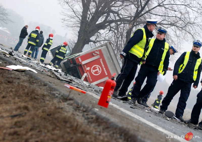 Wypadek śmiertelny w Szebniach
