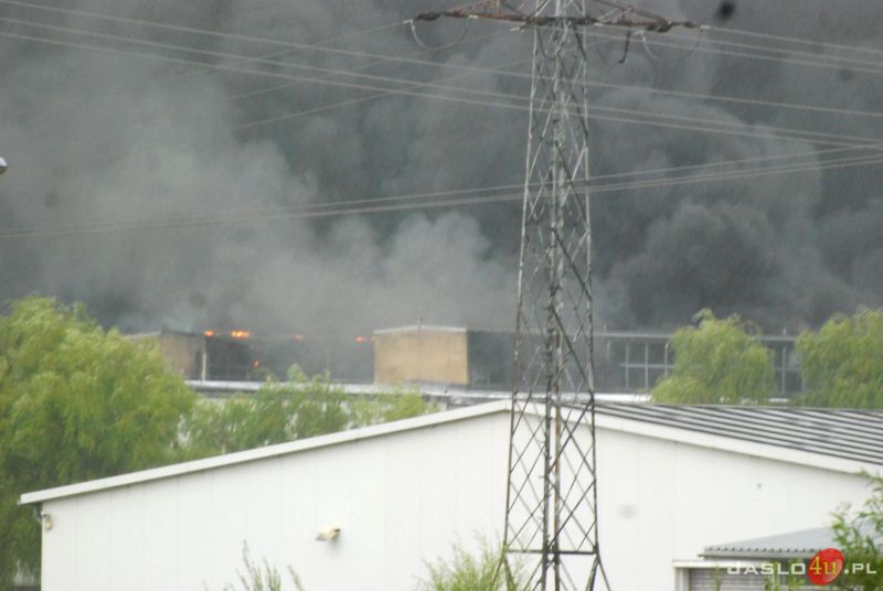 Pożar hali galwanizernii na terenie Grupy Nowy Styl