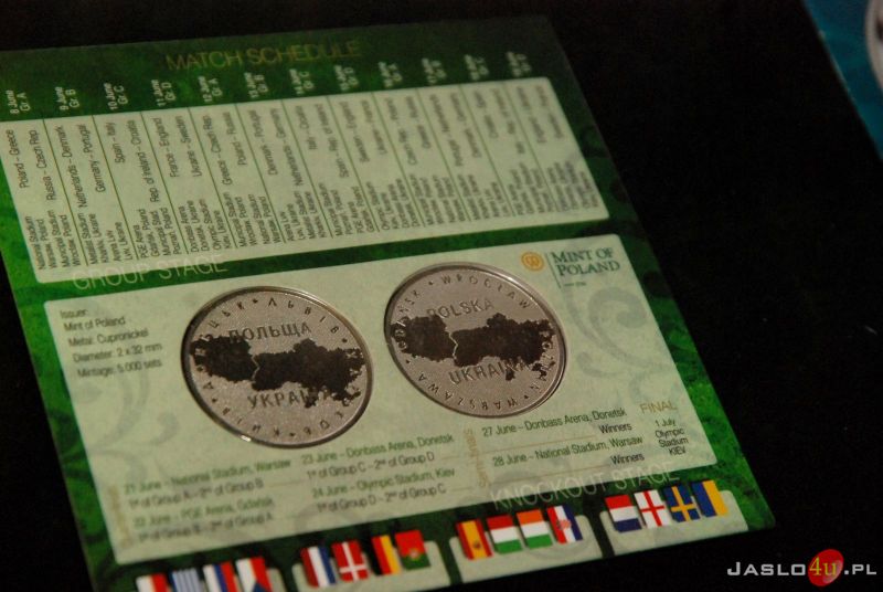 Monety, banknoty i medale - dzieła sztuki w  Banku Spółdzielczym oddział w Jaśle