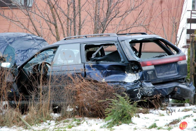 Zderzenie samochodów na Grunwaldzkiej