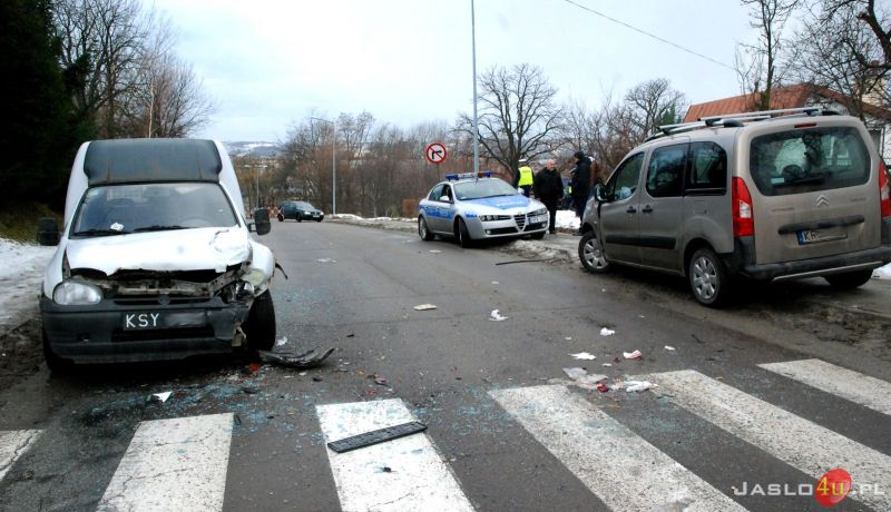 Zderzenie samochodów na Grunwaldzkiej