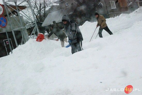 Atak zimy w Jaśle