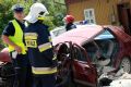 Czołowe zderzenie się "osobówek" w Kołaczycach