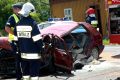 Czołowe zderzenie się "osobówek" w Kołaczycach