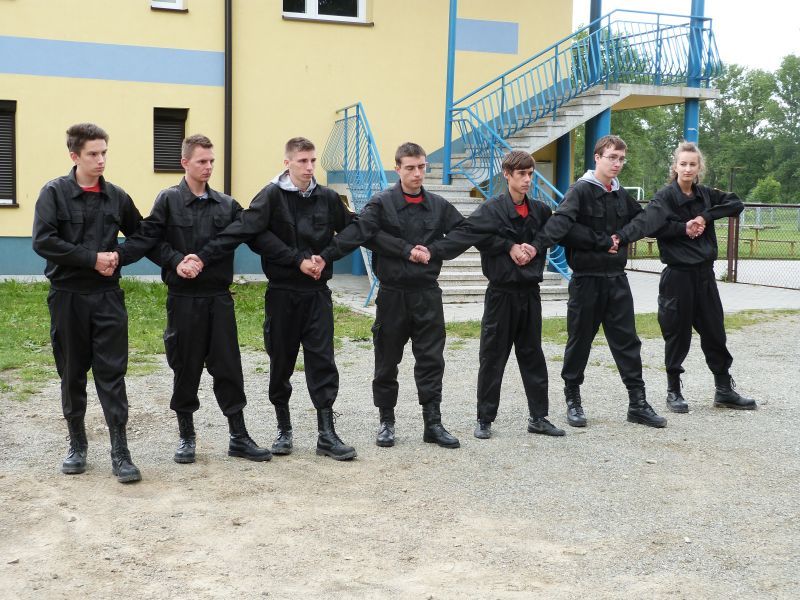 Zgrupowanie survivalowe klas mundurowych o profilu policyjno-strażackim LO w Kołaczycach