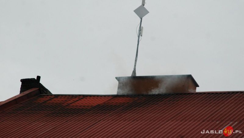 Pożar na ul. Basztowej w Jaśle