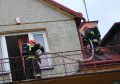 Pożar na ul. Basztowej w Jaśle