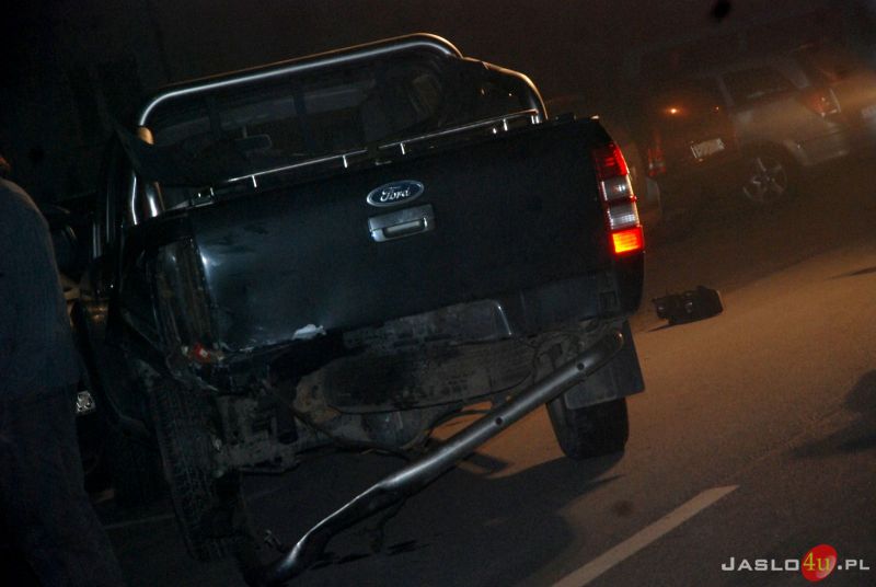 Wypadek na u. Szajnochy w Jaśle