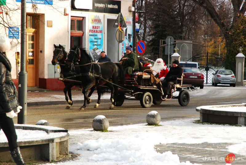 Mikołaj z Jedynką w Jaśle