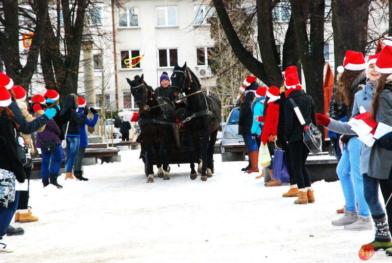 Mikołaj z Jedynką w Jaśle