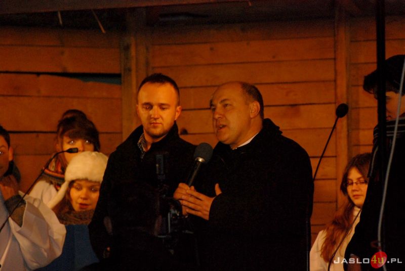 Żywa szopka przy Kościele oo. Franciszkanów
