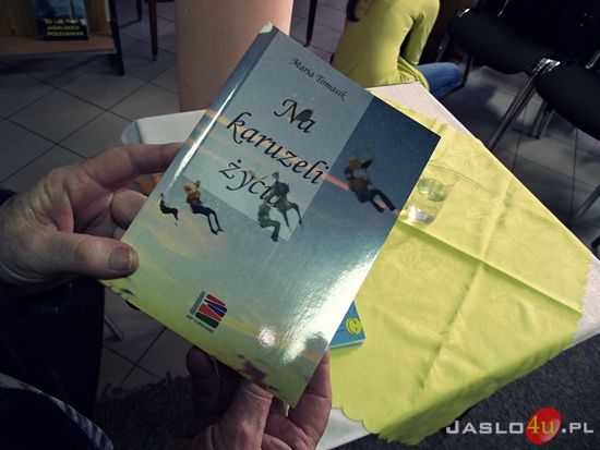 Maria Tomasik w jasielskiej bibliotece pedagogicznej