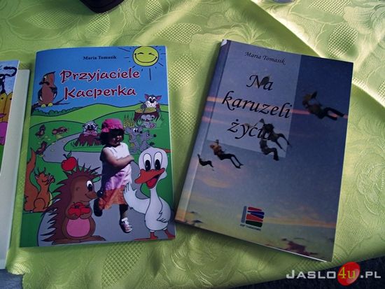Maria Tomasik w jasielskiej bibliotece pedagogicznej
