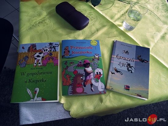 Maria Tomasik w jasielskiej bibliotece pedagogicznej
