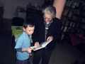Maria Tomasik w jasielskiej bibliotece pedagogicznej