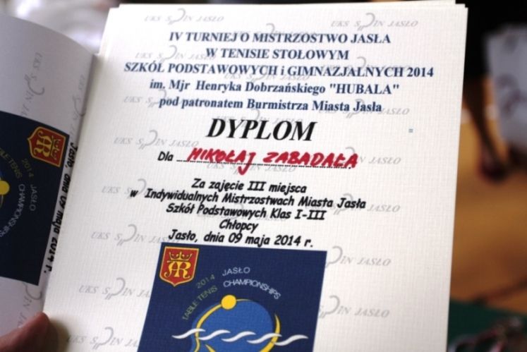 IV Turniej Tenisa Stołowego o mistrzostwo miasta Jasła
