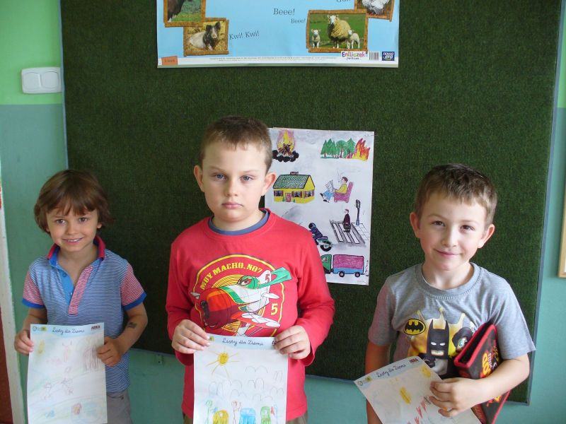 Przedszkole nr 12 w Jaśle wzięło udział w akcji "Listy dla Ziemi"