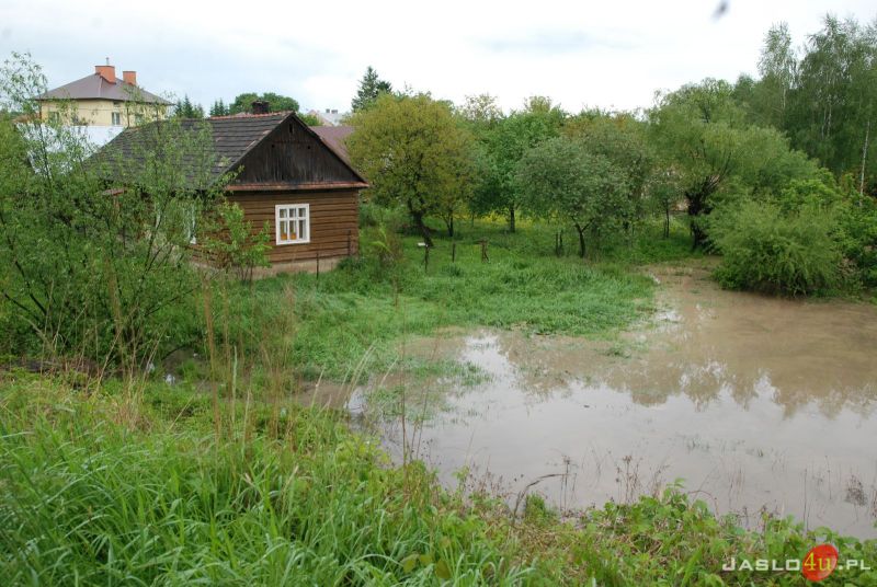 Poziom rzek i podtopienia w powiecie jasielskim
