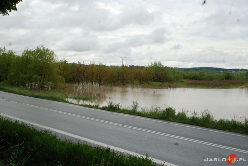 Poziom rzek i podtopienia w powiecie jasielskim