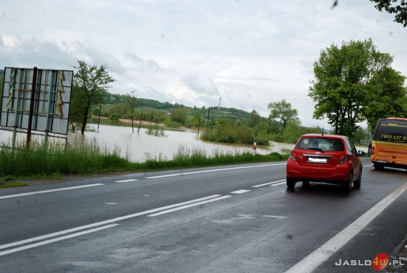 Poziom rzek i podtopienia w powiecie jasielskim