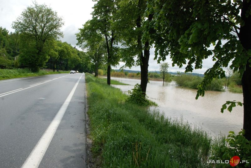 Poziom rzek i podtopienia w powiecie jasielskim