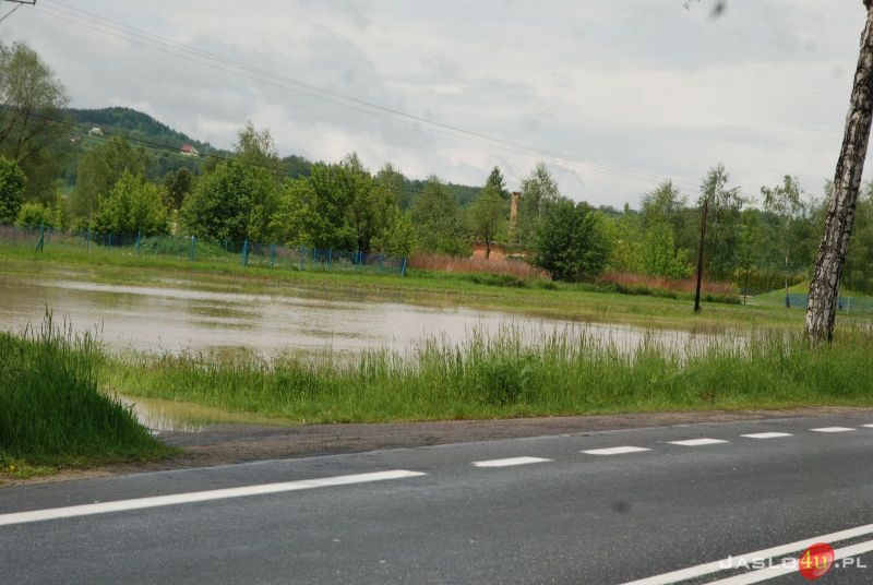 Poziom rzek i podtopienia w powiecie jasielskim