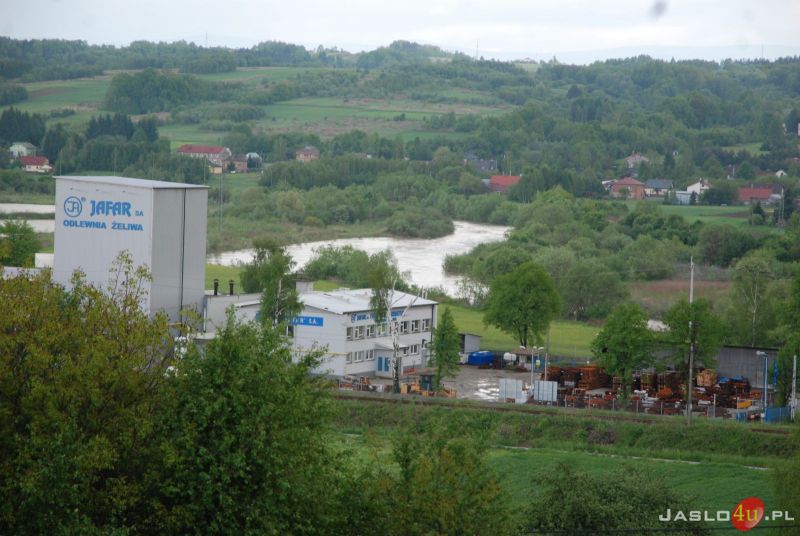 Poziom rzek i podtopienia w powiecie jasielskim