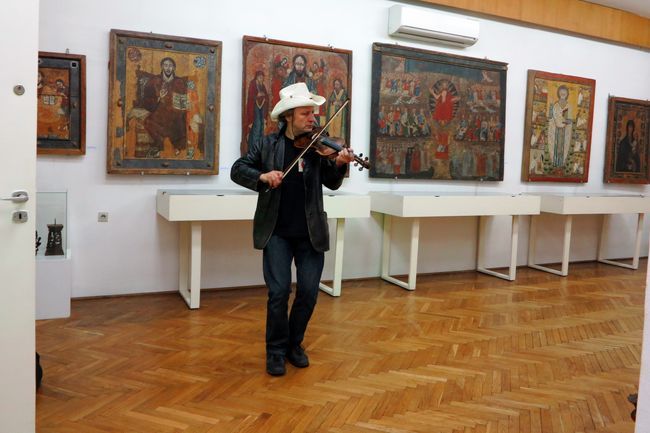 Wizyta dziadobusu w jasielskim muzeum