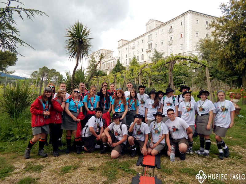Harcerze z Hufca Jasło na Monte Cassino