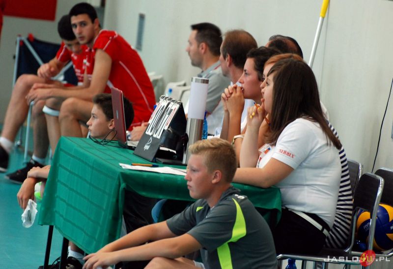 Polska - Bułgaria (mecz towarzyski juniorskich reprezentacji siatkarskich, hala MOSiR w Jaśle)