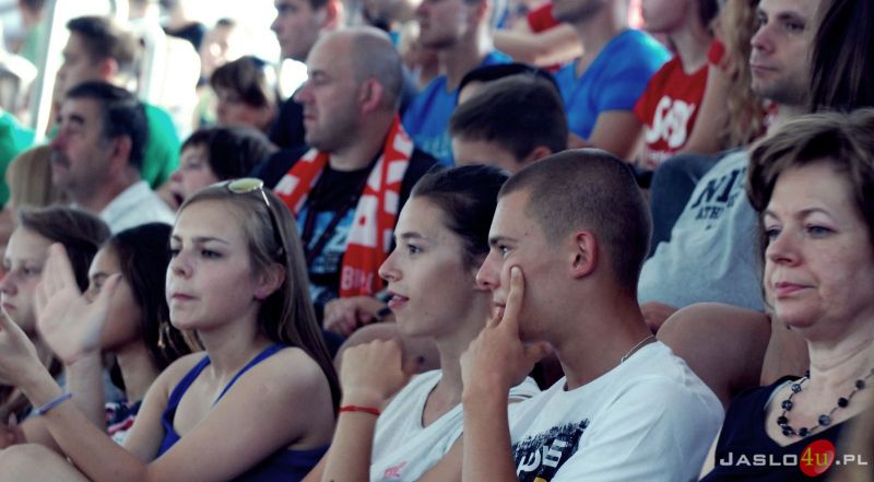 Polska - Bułgaria (mecz towarzyski juniorskich reprezentacji siatkarskich, hala MOSiR w Jaśle)