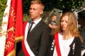 Odsłonięcie obelisku ku czci gen. J. Hallera przy ZS w Trzcinicy