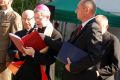 Odsłonięcie obelisku ku czci gen. J. Hallera przy ZS w Trzcinicy