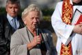 Uroczystość poświęcenia odnowionego cmentarza wojskowego w Tarnowcu