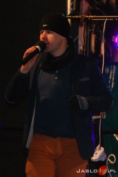Powitanie Nowego Roku na jasielskim rynku